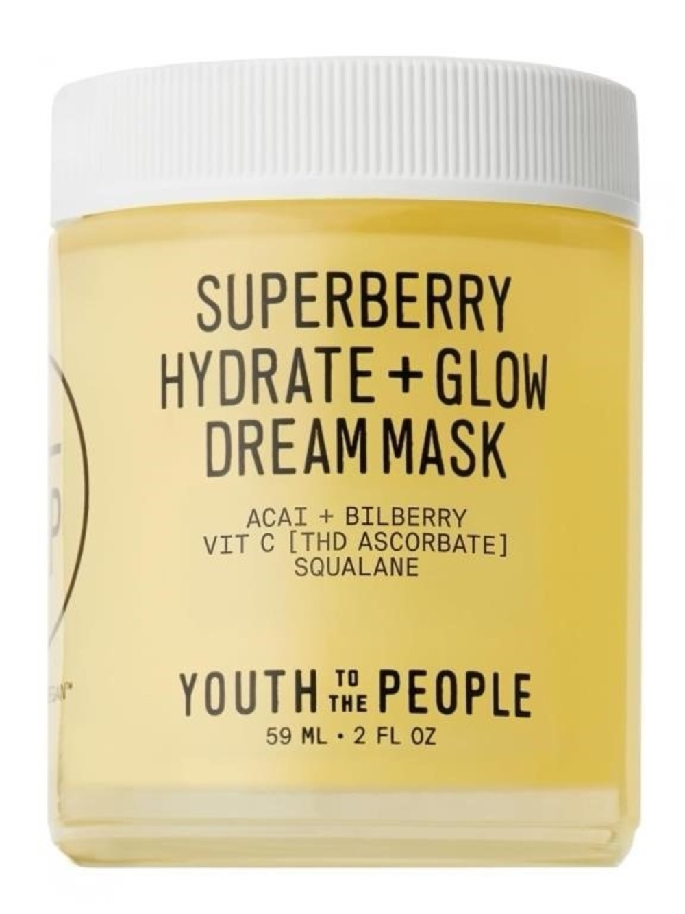 Youth To The People Superberry Hydrate + Glow Dream Mask — Yellow